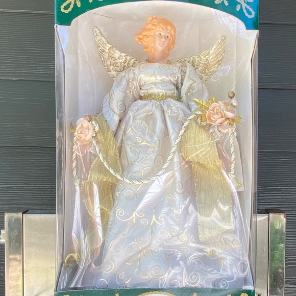 Large 🎄1999 Holiday Collection 16” Christmas Angel Tree Topper Box Collectible - Picture 12 of 12